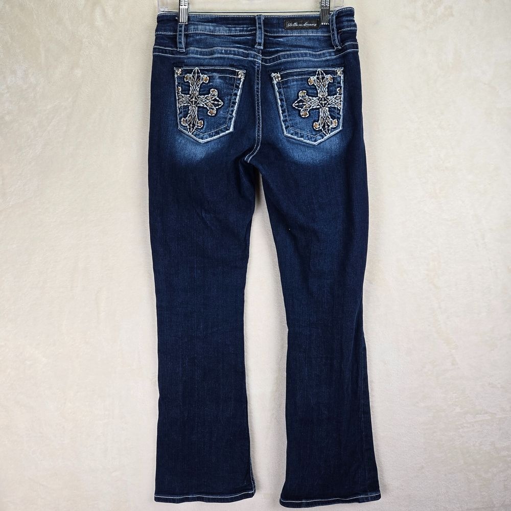 Stella In Dreams Women Bootcut Jeans Size 9/29 Western Bohemian Festival Concert